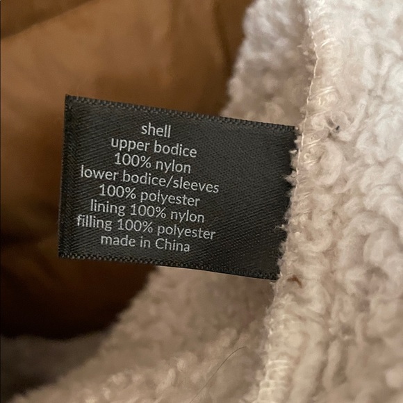 LANE BRYANT UGC Women’s Size 14/16 Brown Cream Puffer Jacket with Pink Accents - Picture 10 of 15